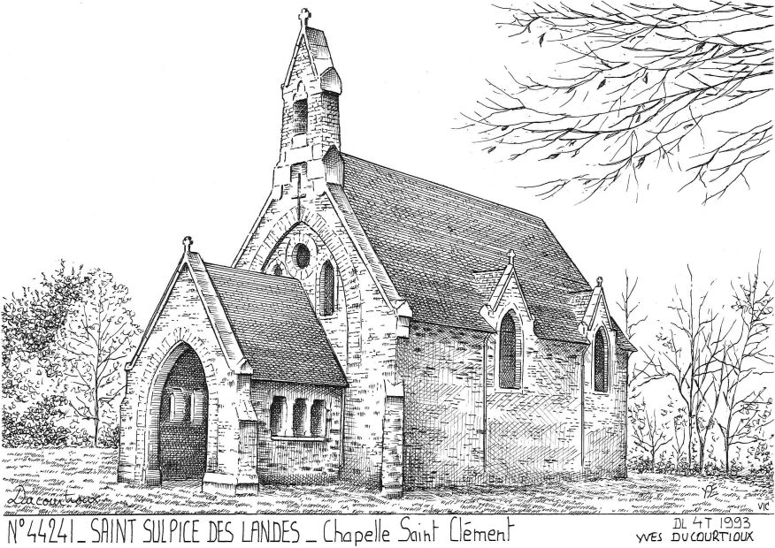 N 44241 - ST SULPICE DES LANDES - chapelle st clment